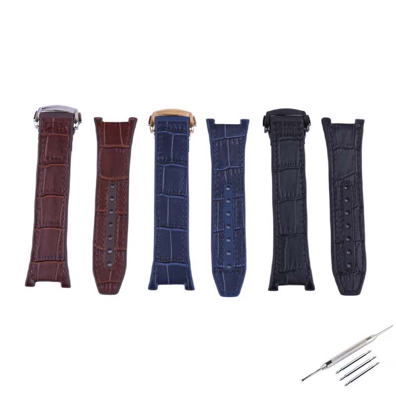 Omega Watch Constellation - Pulseira de relógio de couro de