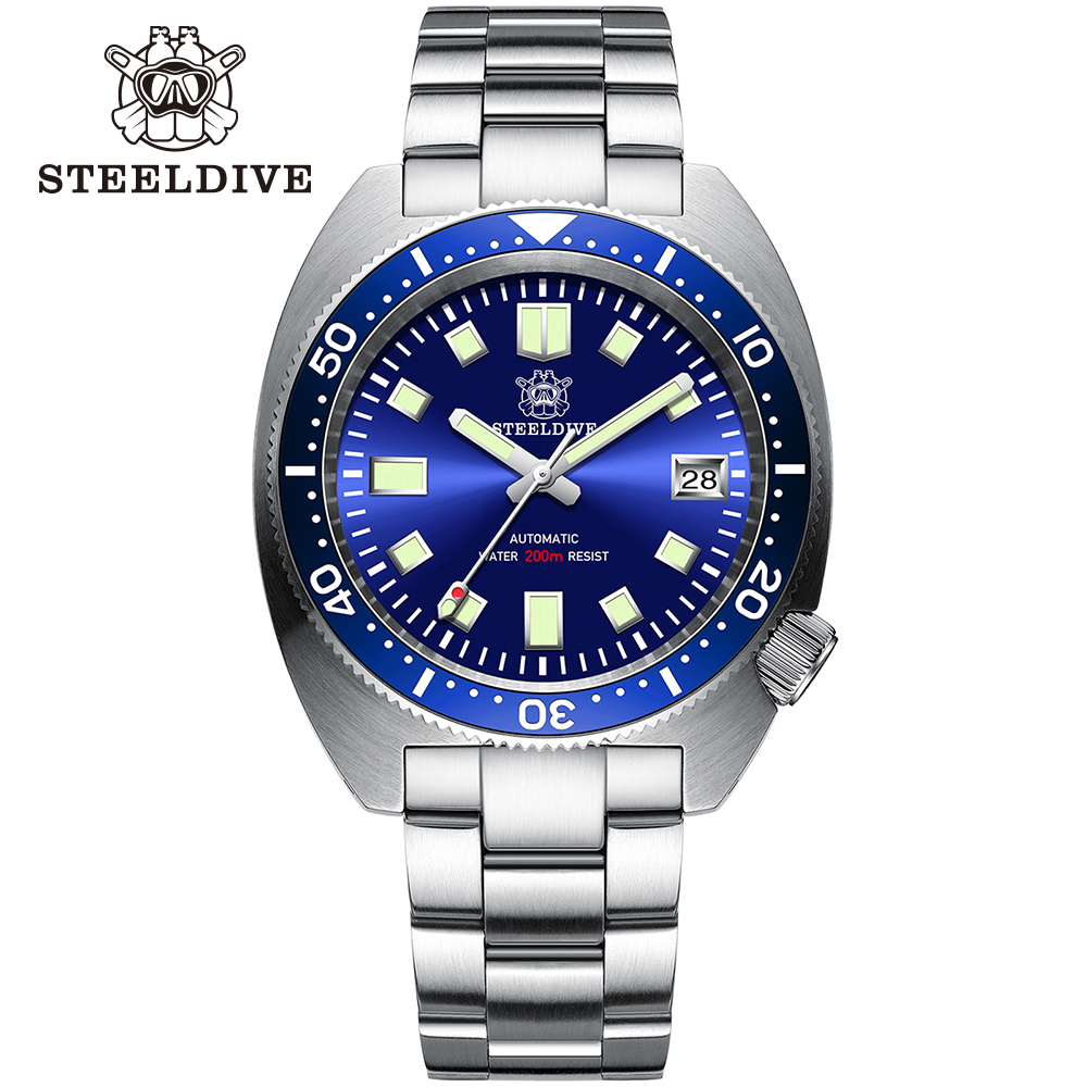 Seiko Watch Prospex - Steeldive 42mm fino abalone sd1977 vidro