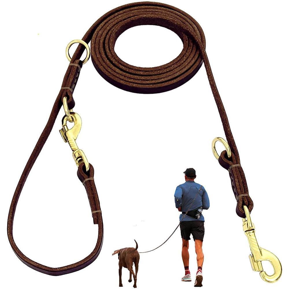 Leather Strap Quick Release - Coleira de Couro Multifuncional para Cães,