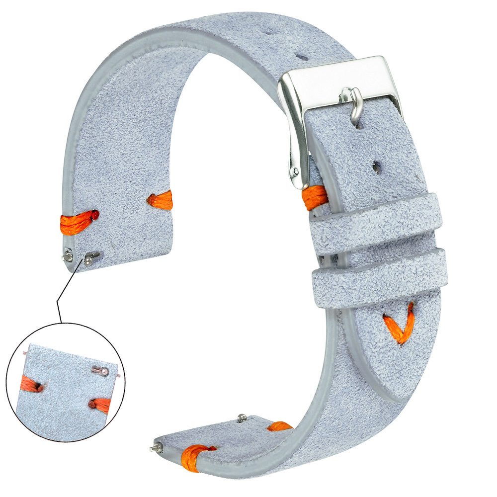 Suede Strap Watch - Pulseiras de relógio de camurça 18mm