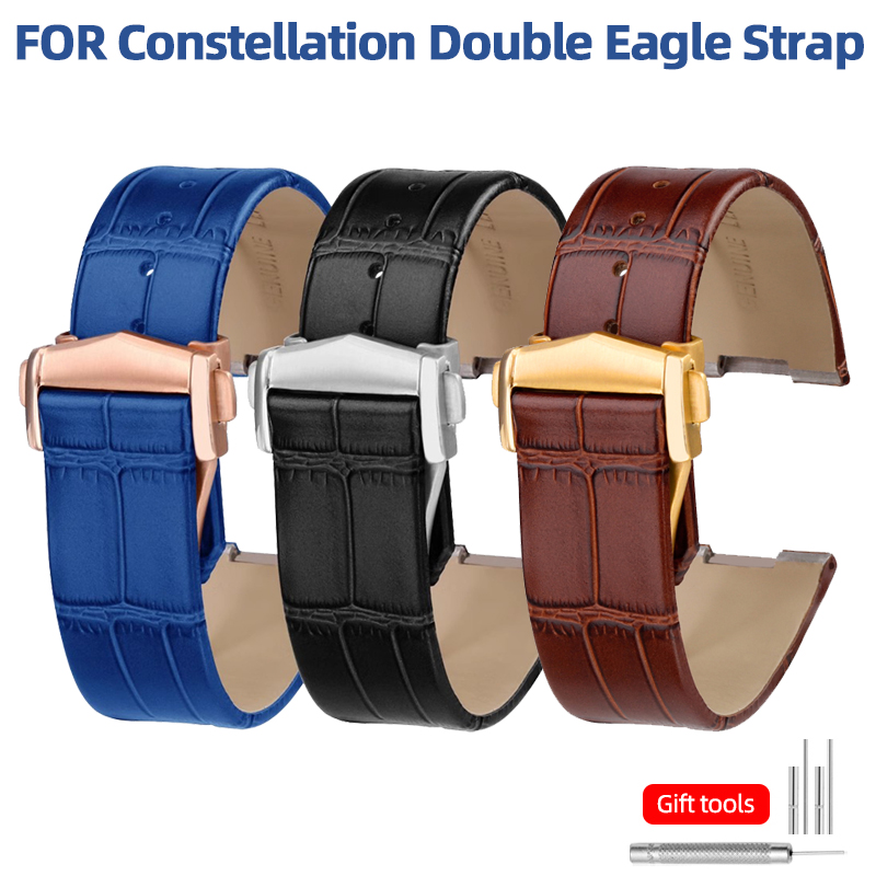 Omega Watch Constellation - Para omega constellation pulseira de couro