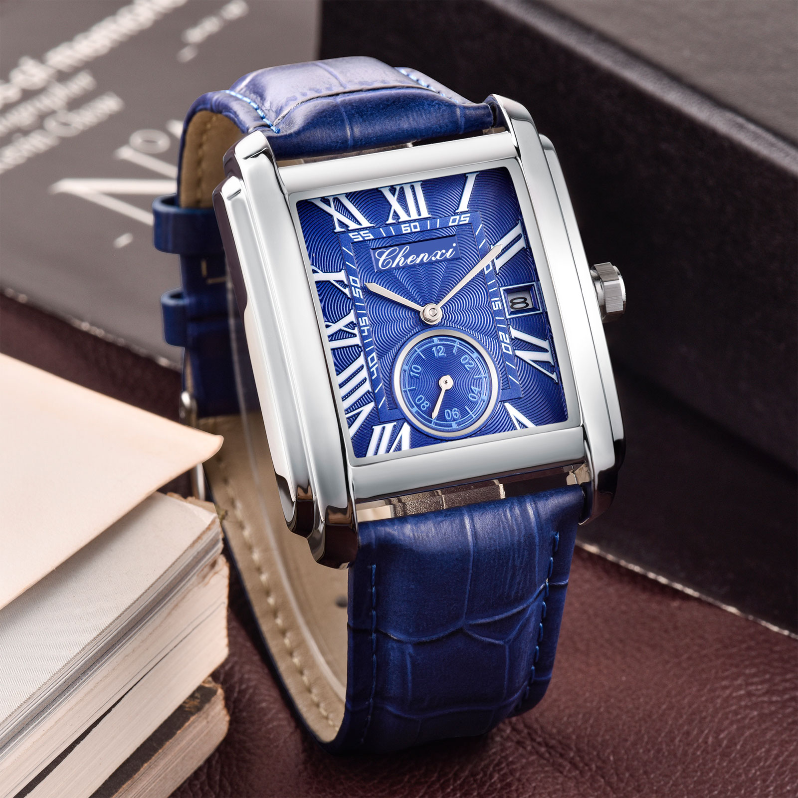 Chenxi 8216 nova moda menino c - Leather Watch Band Men avaliação e preço