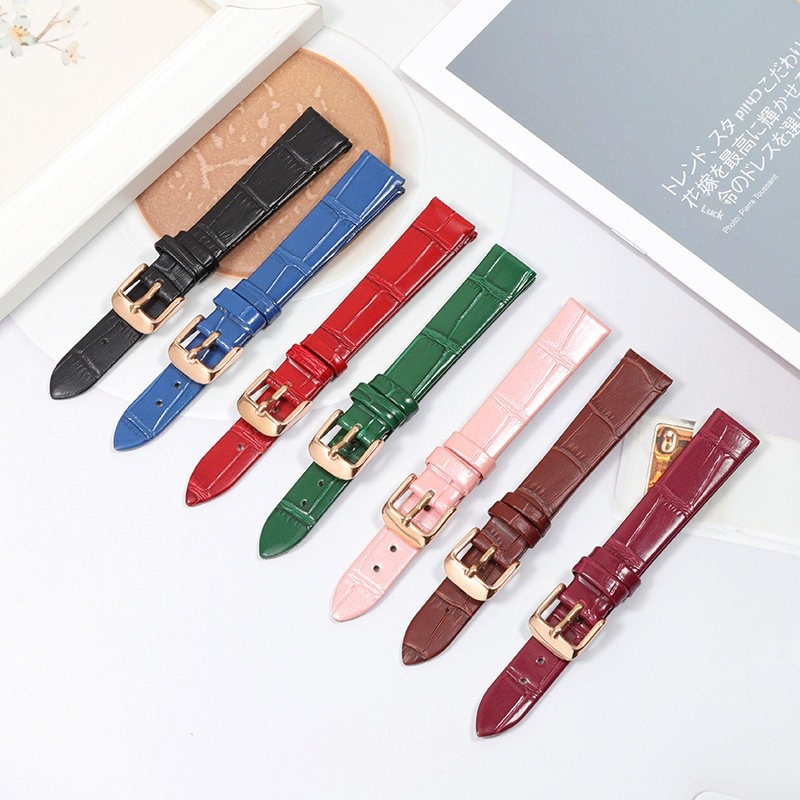 Pulseira de Couro Genuíno para - Leather Strap Quick Release avaliação e preço