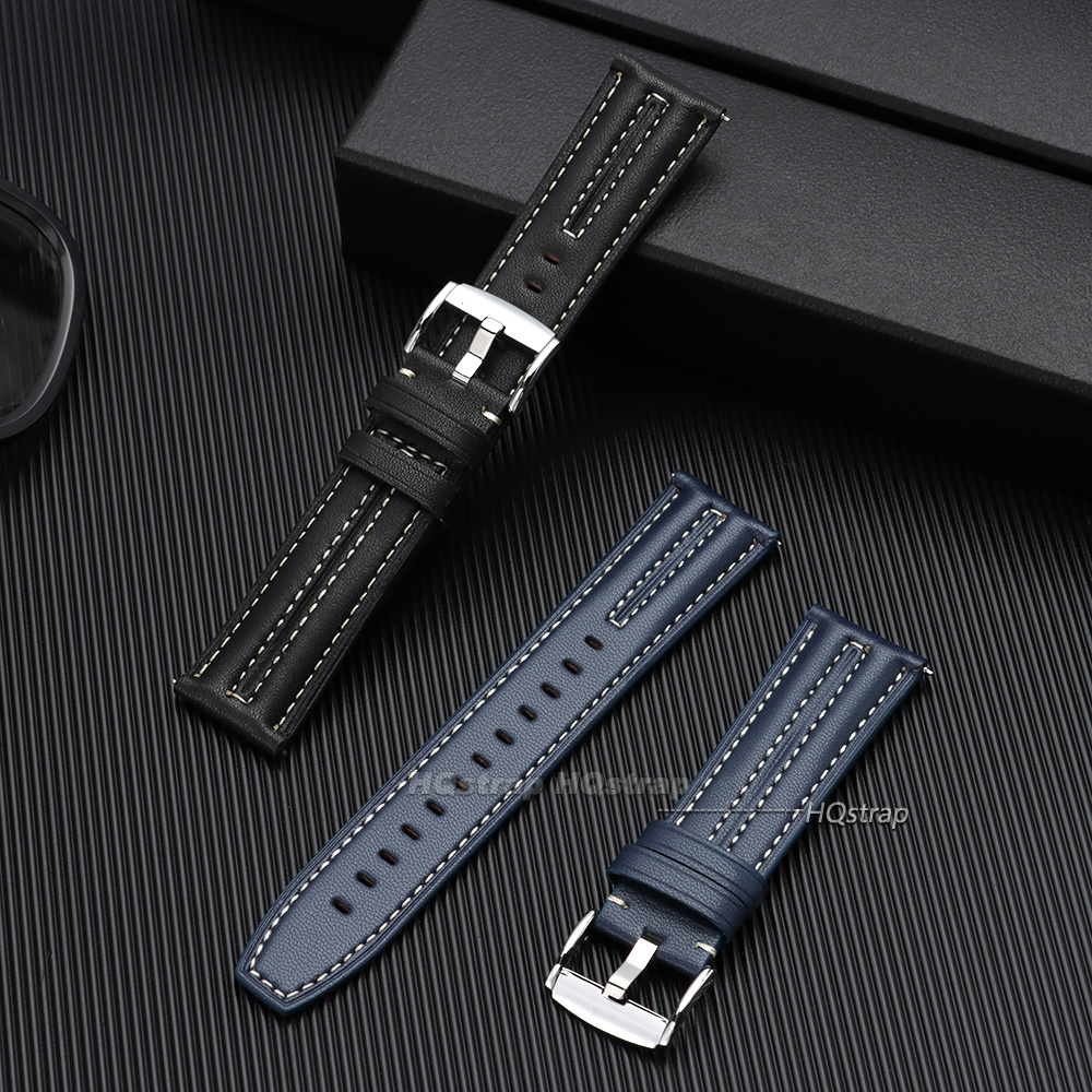 Pulseira de Couro de Bezerro R - Leather Strap Quick Release avaliação e preço