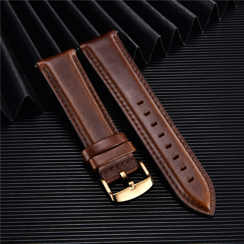 Pulseira de relógio de couro g - Leather Strap Quick Release avaliação e preço