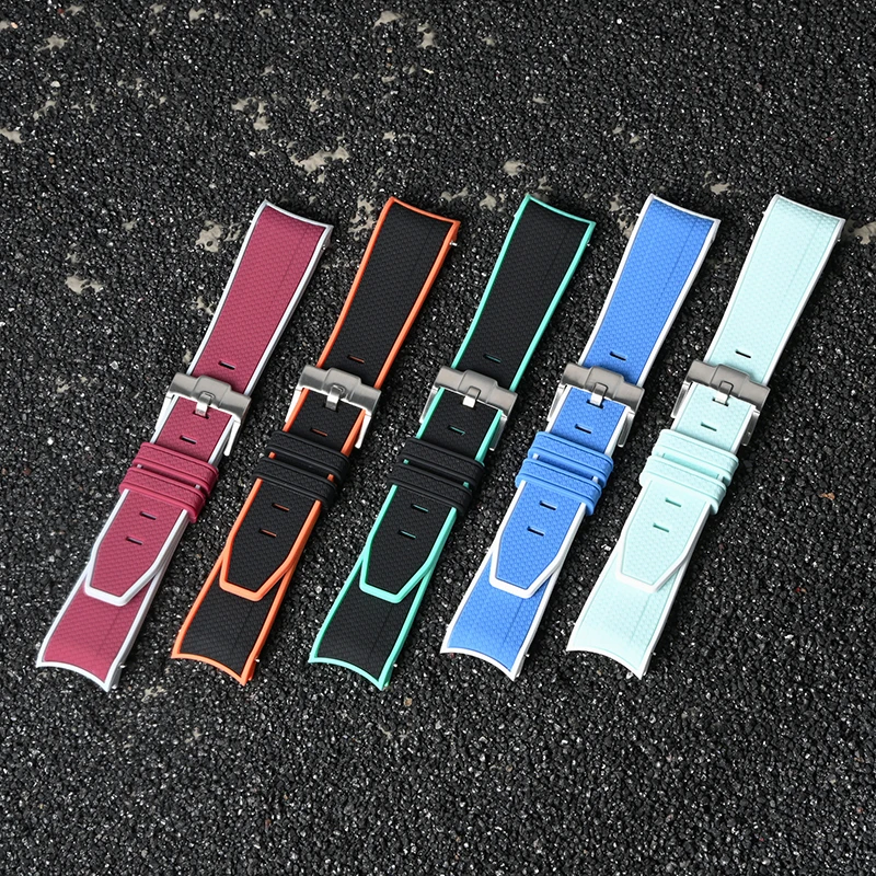 Nova pulseira de silicone para - Omega Watch Seamaster avaliação e preço