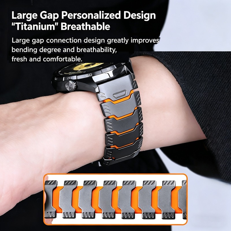Pulseira de Borracha de Titâni - Silicone Watch Band 22Mm avaliação e preço