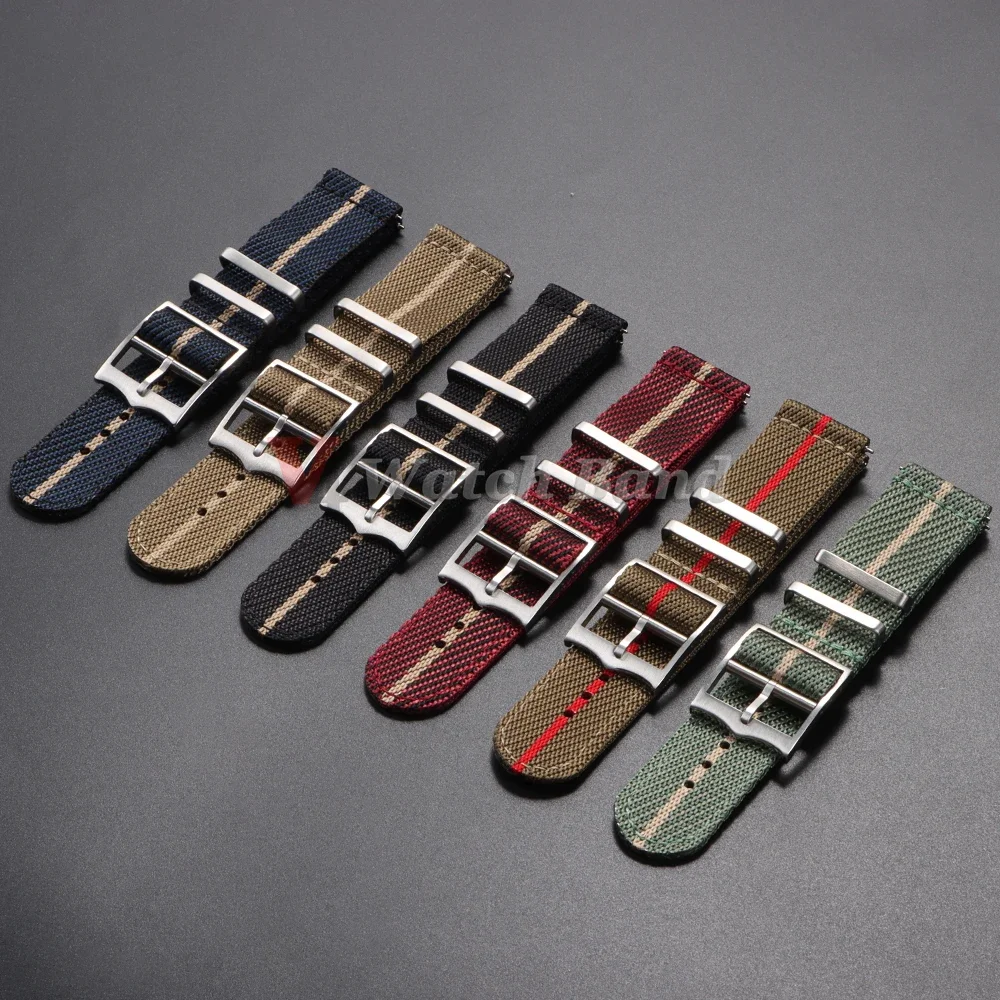 20 22mm pulseira de náilon par - Nato Strap Nylon avaliação e preço