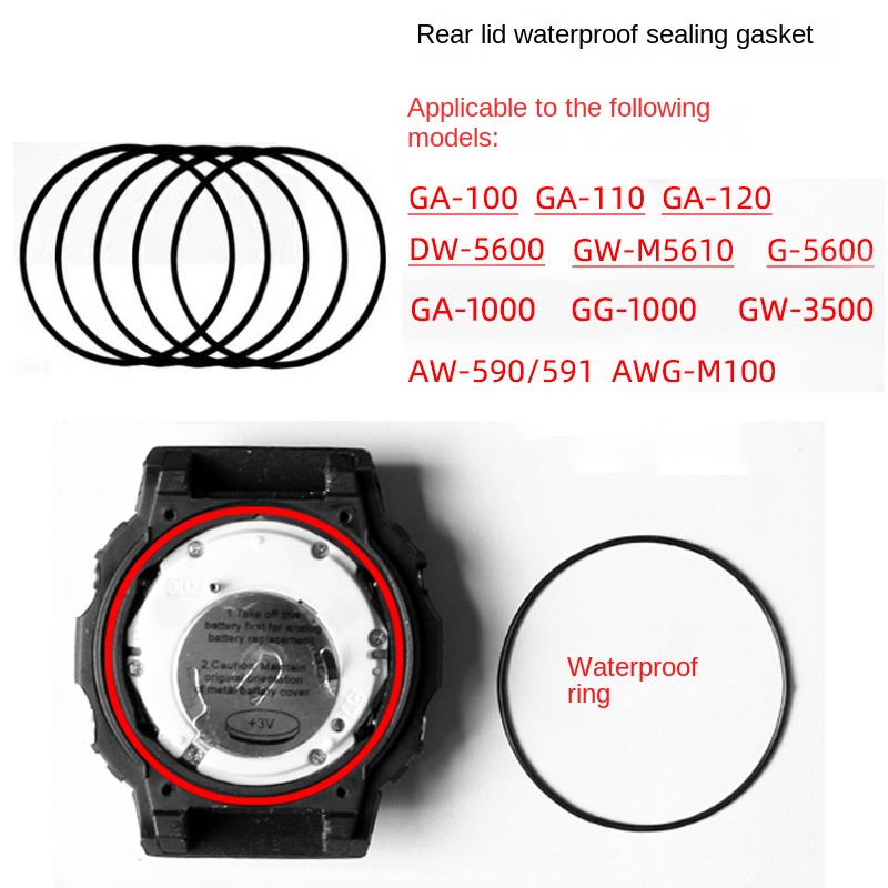 Tampa traseira anel à prova d' - Casio Watch G-Shock Dw-5600 avaliação e preço