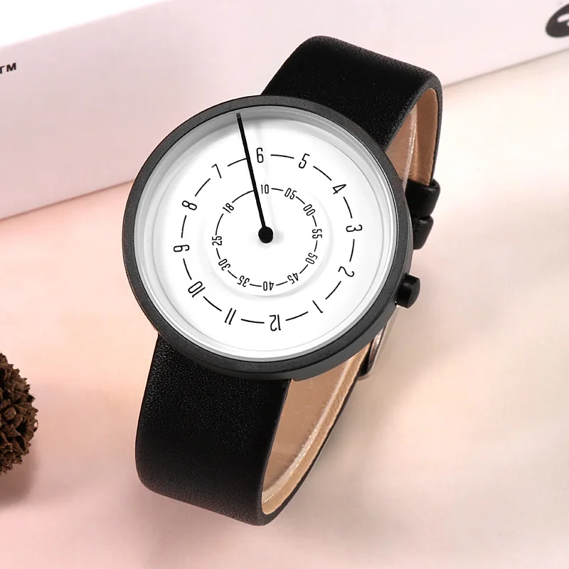 2020 relógios criativos moda s - Leather Watch Band Men avaliação e preço