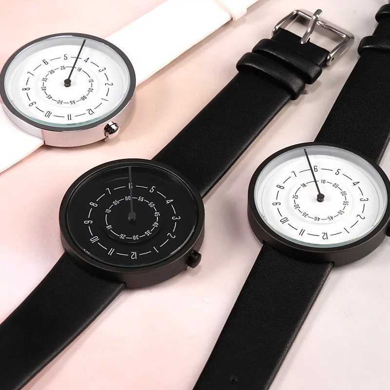 2020 relógios criativos moda s - Leather Watch Band Men avaliação e preço