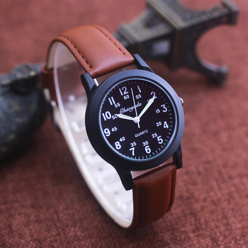 Chaoyada-Relógio de pulso de q - Leather Watch Band Men avaliação e preço