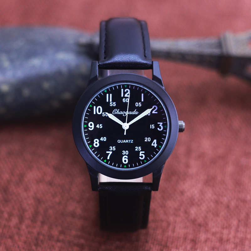 Chaoyada-Relógio de pulso de q - Leather Watch Band Men avaliação e preço