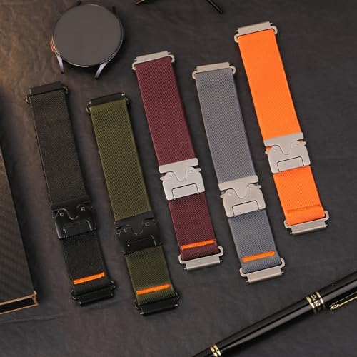 Pulseira de 20mm 22mm para ama - Parachute Strap Elastic avaliação e preço