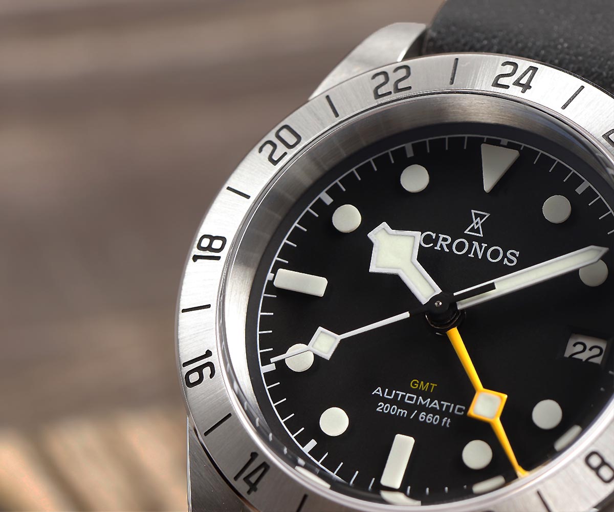 Cronos vintage gmt 39mm nh34 r - Tropic Strap Vintage avaliação e preço